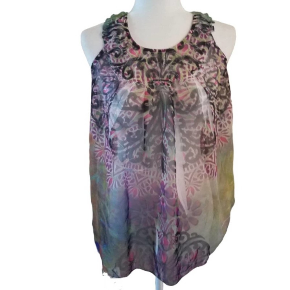 Design Works Sheer Sleeveless Blouse